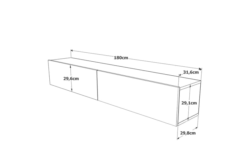 Anari Tv-bänk 180 cm - Natur - Möbler - Tv möbel & mediamöbel - TV bänk & mediabänk