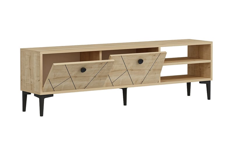 Andalos Tv-bänk 150 cm - Ljus Natur - Möbler - Tv möbel & mediamöbel - TV bänk & mediabänk
