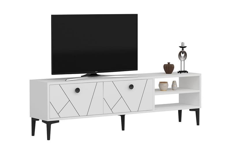 Andalos Tv-bänk 150 cm - Vit - Möbler - Tv möbel & mediamöbel - TV bänk & mediabänk