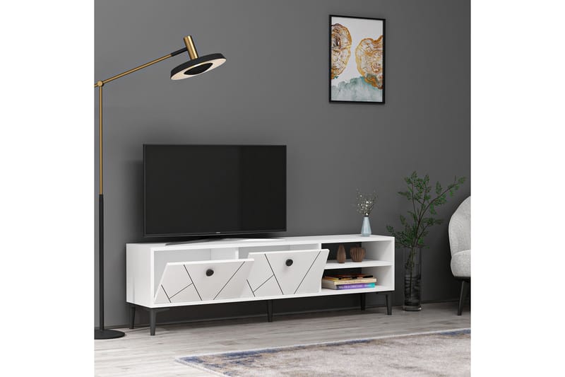 Andalos Tv-bänk 150 cm - Vit - Möbler - Tv möbel & mediamöbel - TV bänk & mediabänk