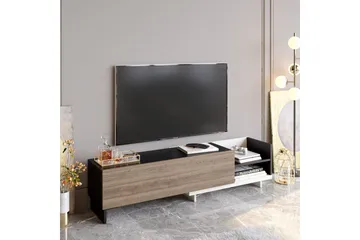 Andifli Golvstående Tv Bänk 165 cm med Förvaring i Målat Trä - Antracit - Möbler - Tv möbel & mediamöbel - TV bänk & mediabänk