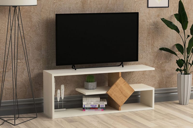 Andifli Tv-bänk 101,840 cm - Vit - TV bänk & mediabänk