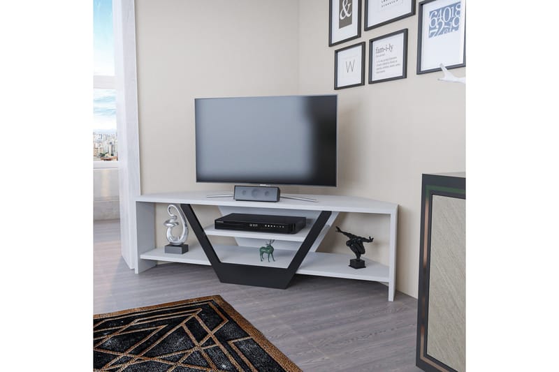 Andifli Tv-bänk 120x36,8 cm - Vit - Möbler - Tv möbel & mediamöbel - TV bänk & mediabänk