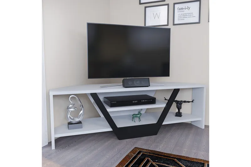 Andifli Tv-bänk 120x36,8 cm - Vit - Möbler - Tv möbel & mediamöbel - TV bänk & mediabänk