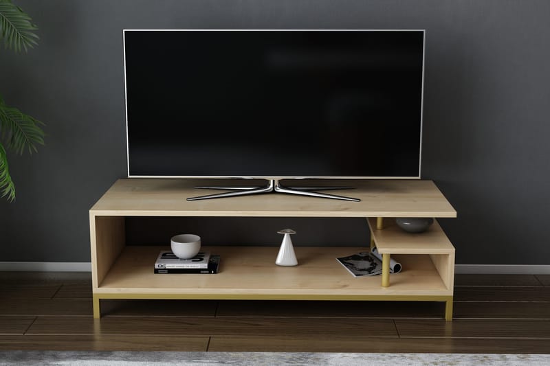 Andifli Tv-bänk 120x37,6 cm - Guld - Möbler - Tv möbel & mediamöbel - TV bänk & mediabänk