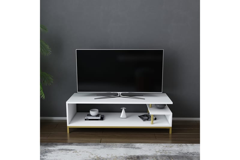 Andifli Tv-bänk 120x37,6 cm - Guld - TV bänk & mediabänk