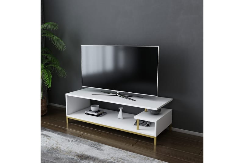 Andifli Tv-bänk 120x37,6 cm - Guld - TV bänk & mediabänk