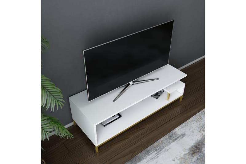 Andifli Tv-bänk 120x37,6 cm - Guld - TV bänk & mediabänk