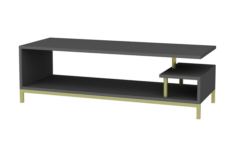 Andifli Tv-bänk 120x37,6 cm, Guld