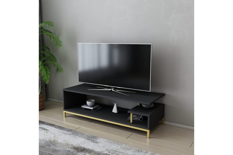 Andifli Tv-bänk 120x37,6 cm - Guld - Möbler - Tv möbel & mediamöbel - TV bänk & mediabänk