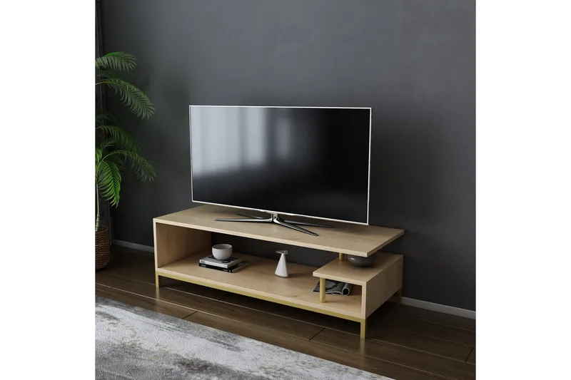 Andifli Tv-bänk 120x37,6 cm - Guld - Möbler - Tv möbel & mediamöbel - TV bänk & mediabänk