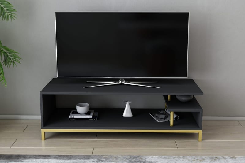Andifli Tv-bänk 120x37,6 cm - Guld - Möbler - Tv möbel & mediamöbel - TV bänk & mediabänk