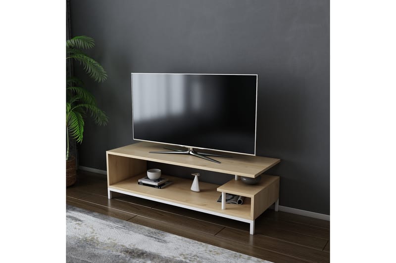 Andifli Tv-bänk 120x37,6 cm - Vit - Möbler - Tv möbel & mediamöbel - TV bänk & mediabänk