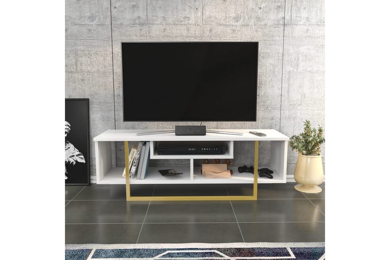 Andifli Tv-bänk 120x40,2 cm - Guld - Möbler - Tv möbel & mediamöbel - TV bänk & mediabänk