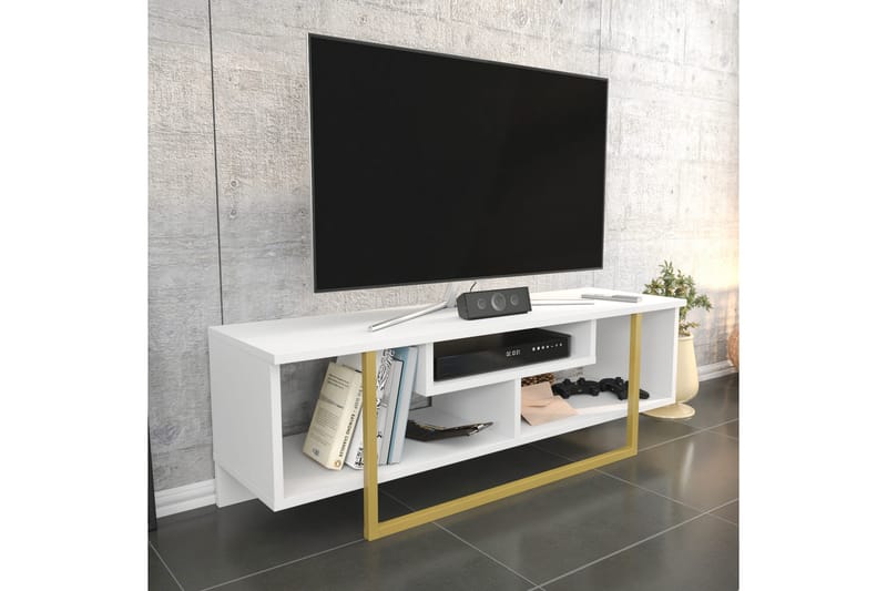 Andifli Tv-bänk 120x40,2 cm - Guld - Möbler - Tv möbel & mediamöbel - TV bänk & mediabänk