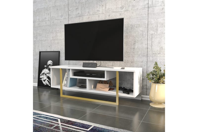 Andifli Tv-bänk 120x40,2 cm - Guld - Möbler - Tv möbel & mediamöbel - TV bänk & mediabänk