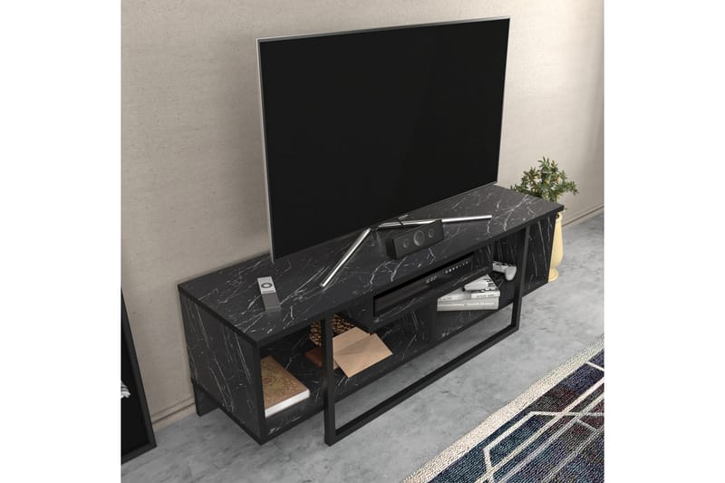 Andifli Tv-bänk 120x40,2 cm - Svart - Möbler - Tv möbel & mediamöbel - TV bänk & mediabänk