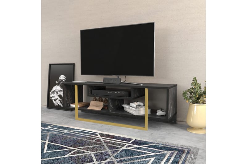 Andifli Tv-bänk 120x40,2 cm - Svart - Möbler - Tv möbel & mediamöbel - TV bänk & mediabänk