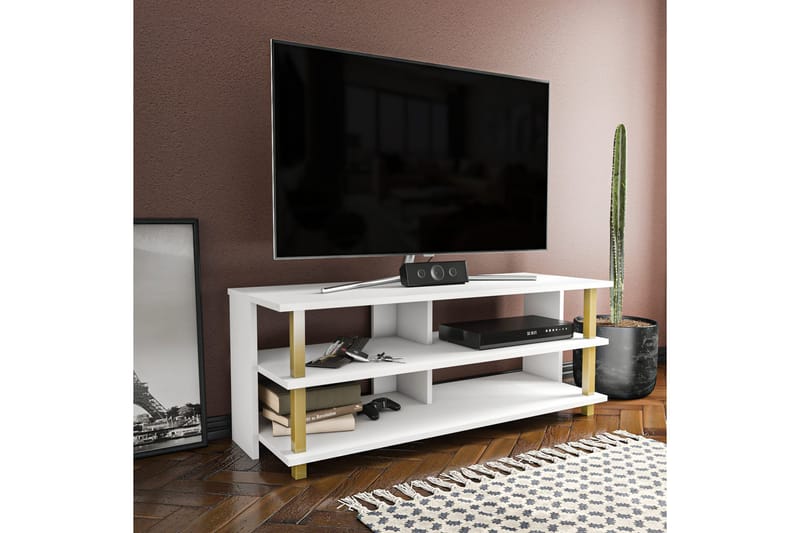 Andifli Tv-bänk 120x47,4 cm - Guld - TV bänk & mediabänk