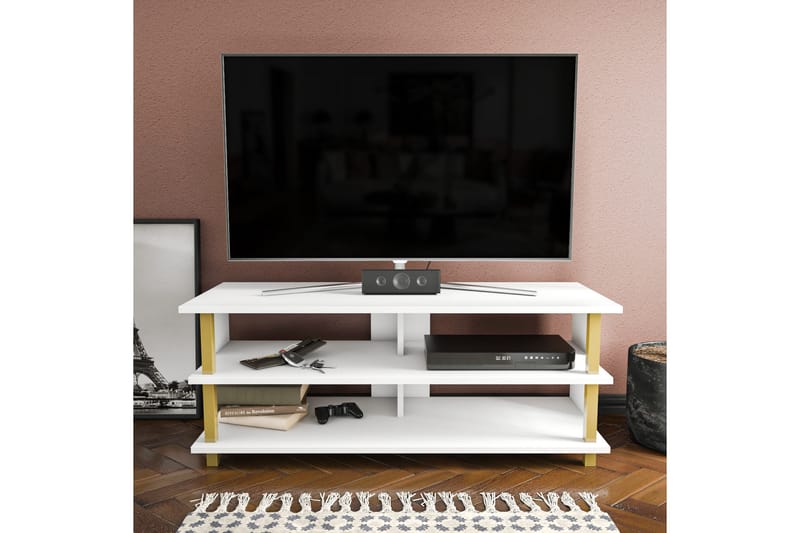 Andifli Tv-bänk 120x47,4 cm - Guld - Möbler - Tv möbel & mediamöbel - TV bänk & mediabänk
