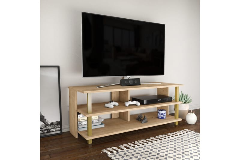 Andifli Tv-bänk 120x47,4 cm - Guld - Möbler - Tv möbel & mediamöbel - TV bänk & mediabänk