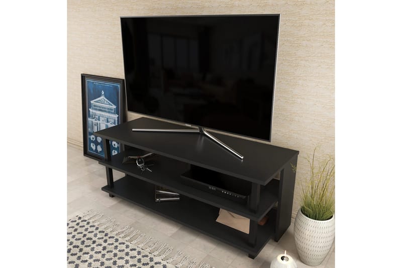 Andifli Tv-bänk 120x47,4 cm - Svart - Möbler - Tv möbel & mediamöbel - TV bänk & mediabänk