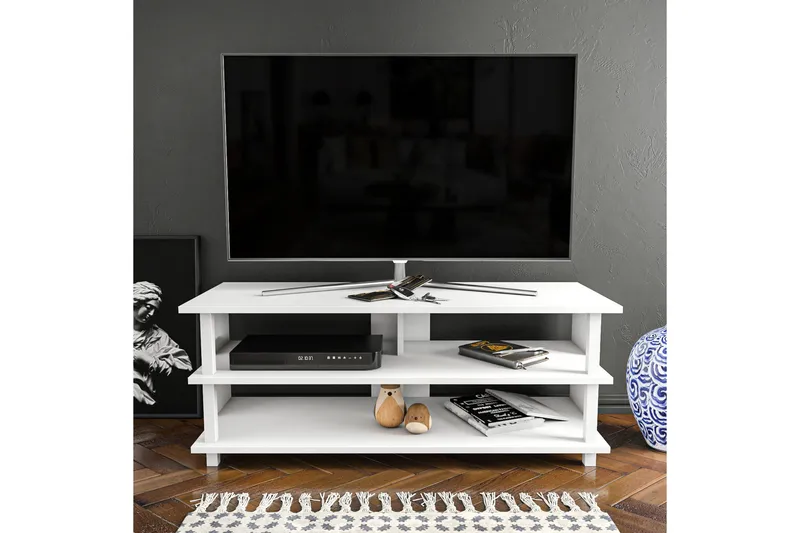 Andifli Tv-bänk 120x47,4 cm - Vit - Möbler - Tv möbel & mediamöbel - TV bänk & mediabänk