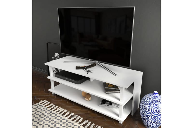 Andifli Tv-bänk 120x47,4 cm - Vit - TV bänk & mediabänk