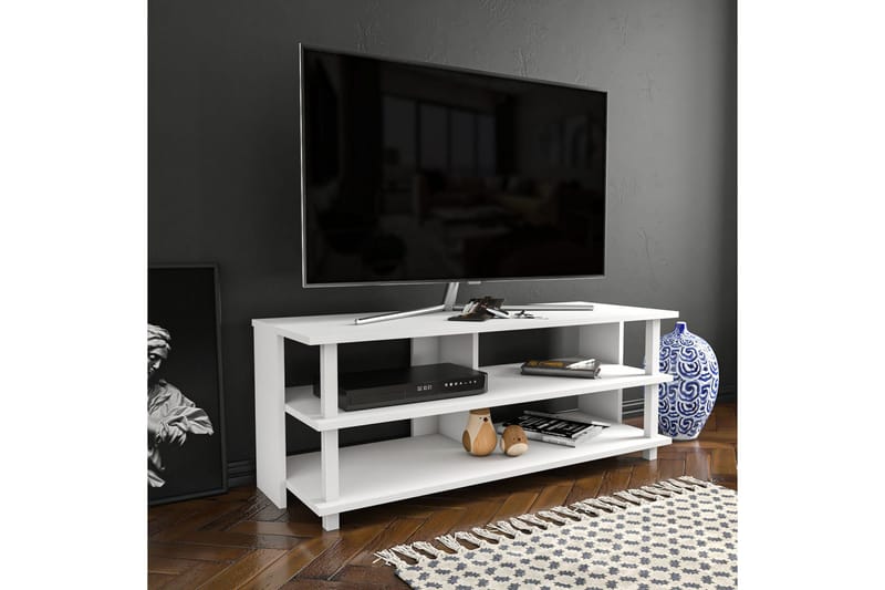 Andifli Tv-bänk 120x47,4 cm - Vit - Möbler - Tv möbel & mediamöbel - TV bänk & mediabänk