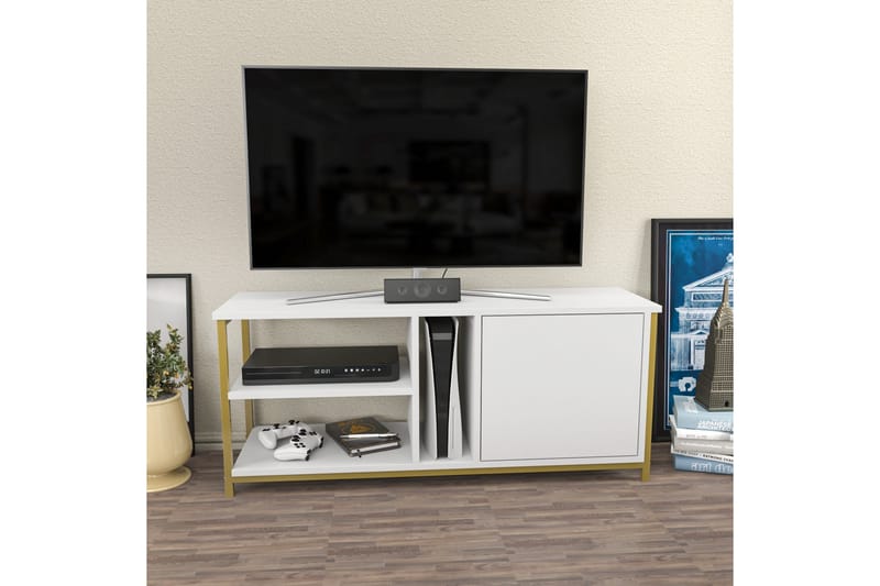 Andifli Tv-bänk 120x50,8 cm - Guld - TV bänk & mediabänk