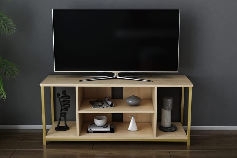 Andifli Tv-bänk 120x50,8 cm - Guld - Möbler - Tv möbel & mediamöbel - TV bänk & mediabänk