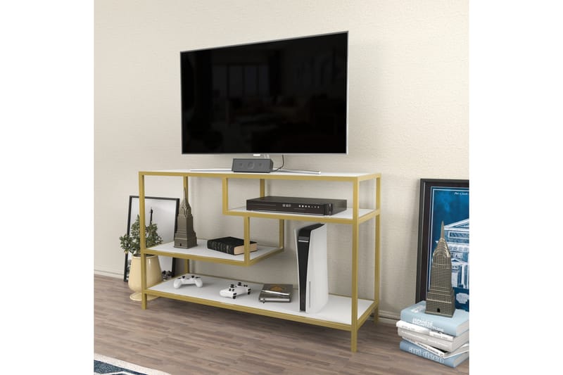 Andifli Tv-bänk 120x75 cm - Guld - TV bänk & mediabänk