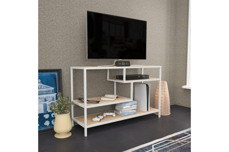 Andifli Tv-bänk 120x75 cm - Vit - Möbler - Tv möbel & mediamöbel - TV bänk & mediabänk