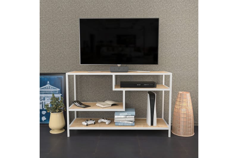 Andifli Tv-bänk 120x75 cm - Vit - Möbler - Tv möbel & mediamöbel - TV bänk & mediabänk