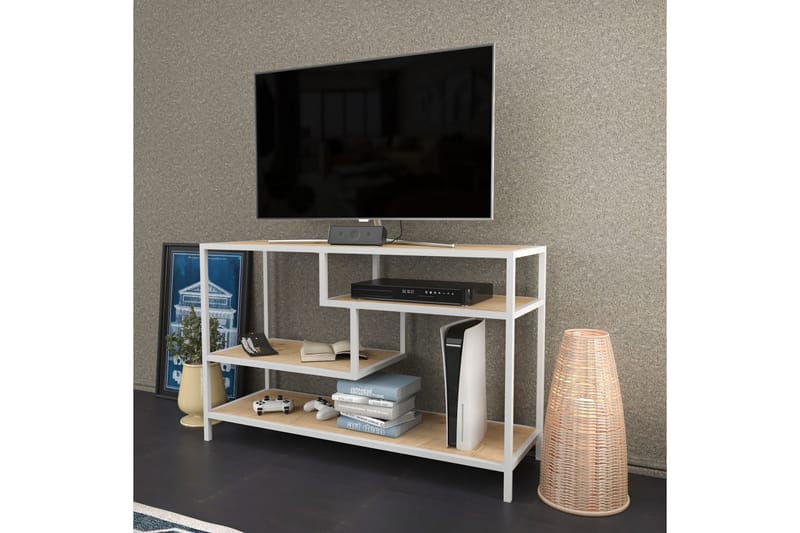 Andifli Tv-bänk 120x75 cm - Vit - Möbler - Tv möbel & mediamöbel - TV bänk & mediabänk