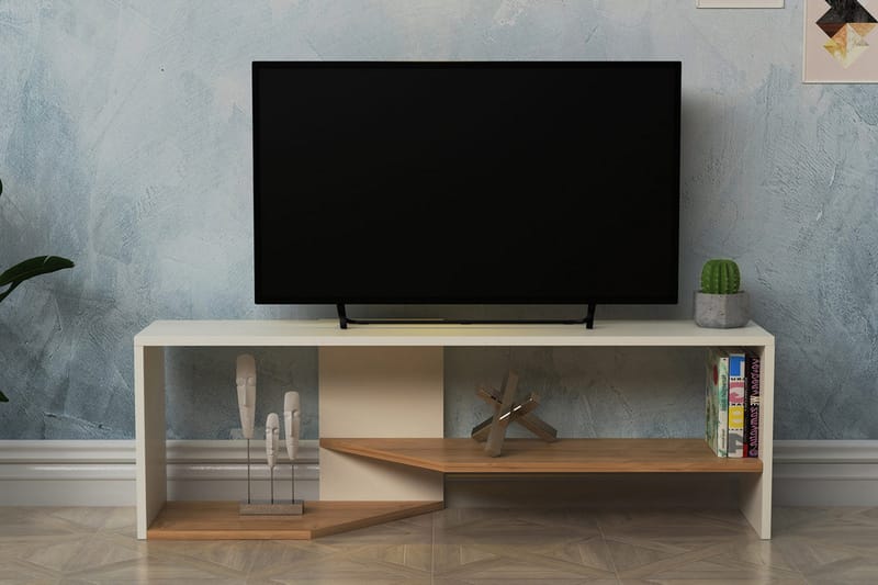 Andifli Tv-bänk 123,6x40 cm - Vit - TV bänk & mediabänk