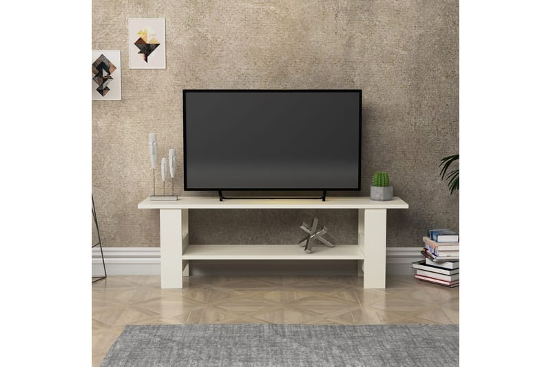 Andifli Tv-bänk 125x40 cm - Vit - TV bänk & mediabänk