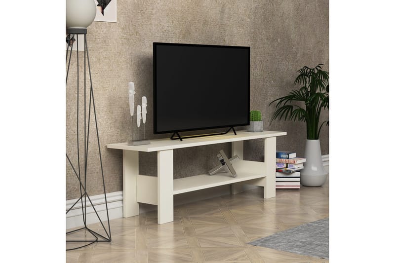 Andifli Tv-bänk 125x40 cm - Vit - TV bänk & mediabänk