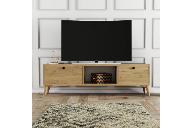 Andifli Tv-bänk 138x42,6 cm - Brun - Möbler - Tv möbel & mediamöbel - TV bänk & mediabänk