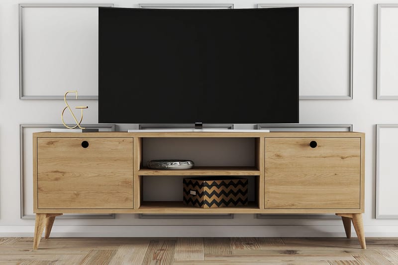 Andifli Tv-bänk 138x42,6 cm - Brun - Möbler - Tv möbel & mediamöbel - TV bänk & mediabänk