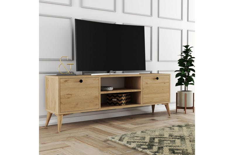 Andifli Tv-bänk 138x42,6 cm - Brun - Möbler - Tv möbel & mediamöbel - TV bänk & mediabänk