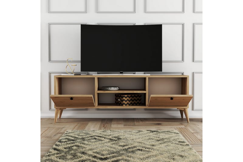 Andifli Tv-bänk 138x42,6 cm - Brun - Möbler - Tv möbel & mediamöbel - TV bänk & mediabänk