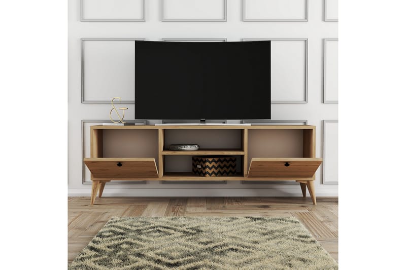 Andifli Tv-bänk 138x42,6 cm - Brun - TV bänk & mediabänk