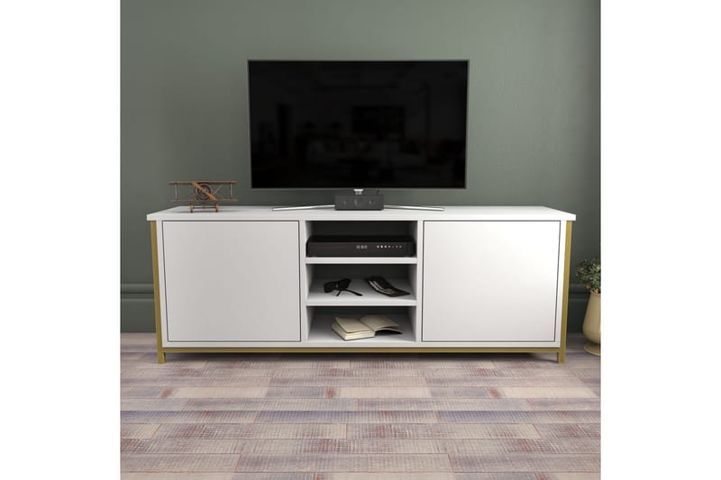 Andifli Tv-bänk 140x50,8 cm - Guld - Möbler - Tv möbel & mediamöbel - TV bänk & mediabänk