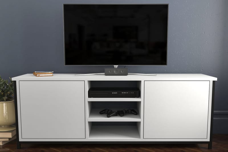 Andifli Tv-bänk 140x50,8 cm - Svart - TV bänk & mediabänk