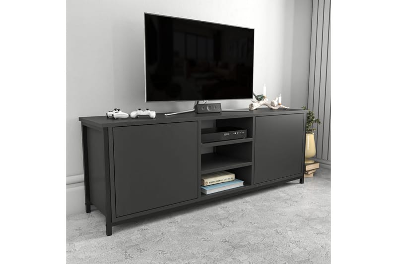 Andifli Tv-bänk 140x50,8 cm - Svart - Möbler - Tv möbel & mediamöbel - TV bänk & mediabänk