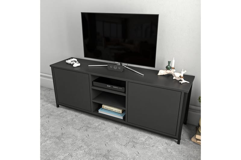 Andifli Tv-bänk 140x50,8 cm - Svart - Möbler - Tv möbel & mediamöbel - TV bänk & mediabänk