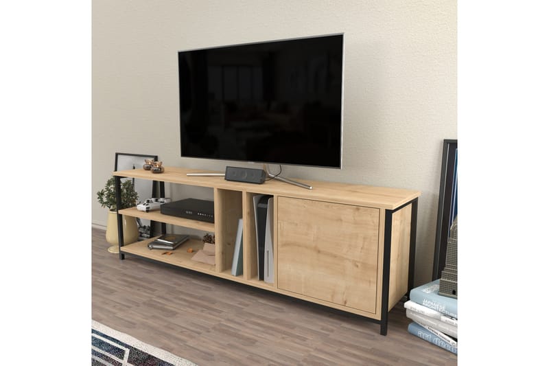 Andifli Tv-bänk 140x50,8 cm - Svart - Möbler - Tv möbel & mediamöbel - TV bänk & mediabänk