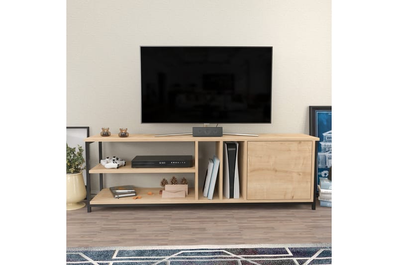 Andifli Tv-bänk 140x50,8 cm - Svart - Möbler - Tv möbel & mediamöbel - TV bänk & mediabänk