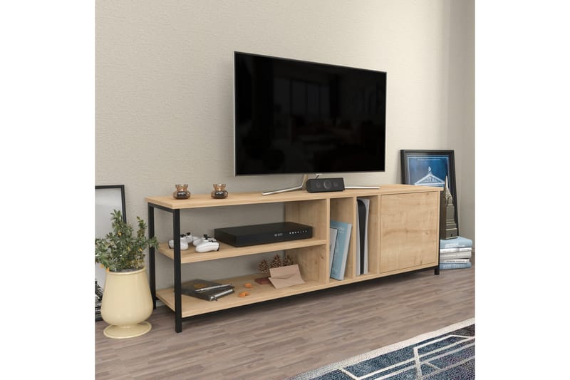 Andifli Tv-bänk 140x50,8 cm - Svart - TV bänk & mediabänk